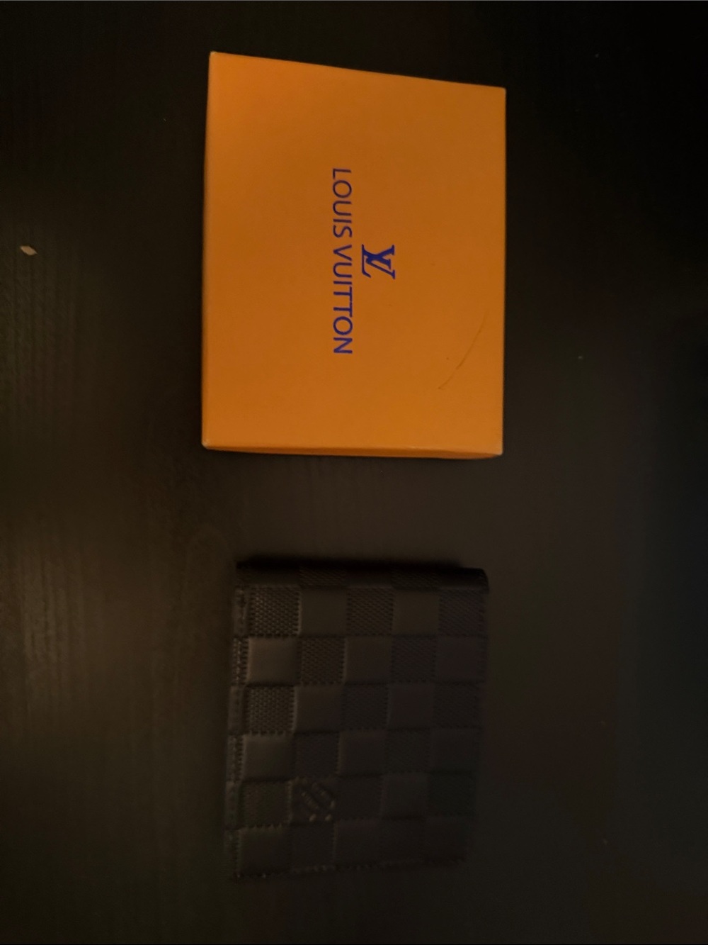Louis Vuitton Black Damier Graphite Card Holder Wallet